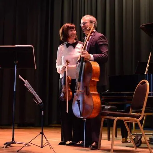 Liba Schacht and John Sharp during a previous performance.