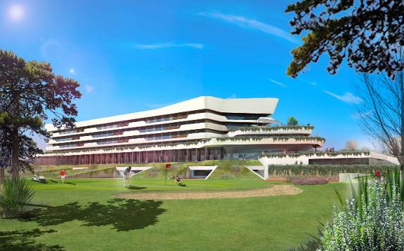 Artist's impression of the planned new frontline golf hotel.