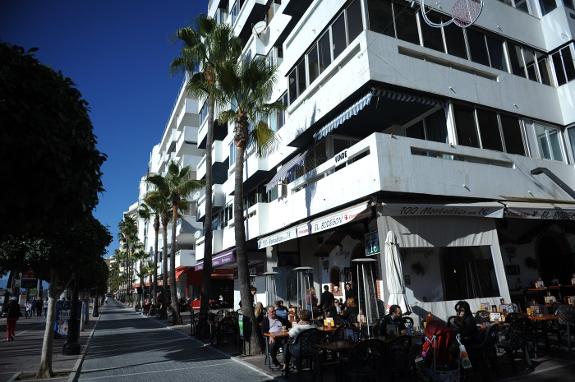 An apartment block in Marbella.