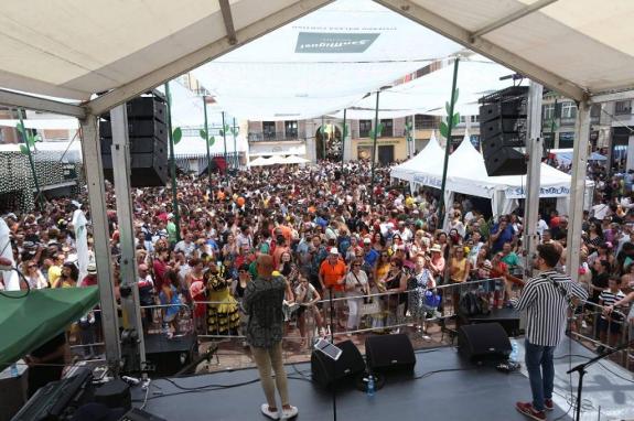A packed-out Plaza de la Constitución on Thursday.