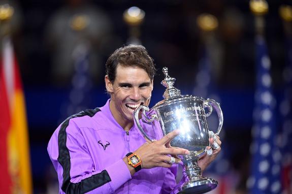 Rafael Nadal: one Grand Slam off Federer