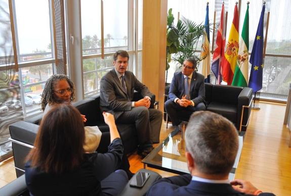 Charmaine Arbouin (left), Hugh Elliott (centre) and Francisco Salado. 