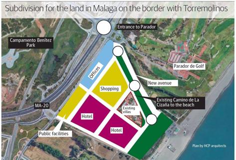 Plans drawn up for undeveloped site by Parador del Golf and Los Álamos beach