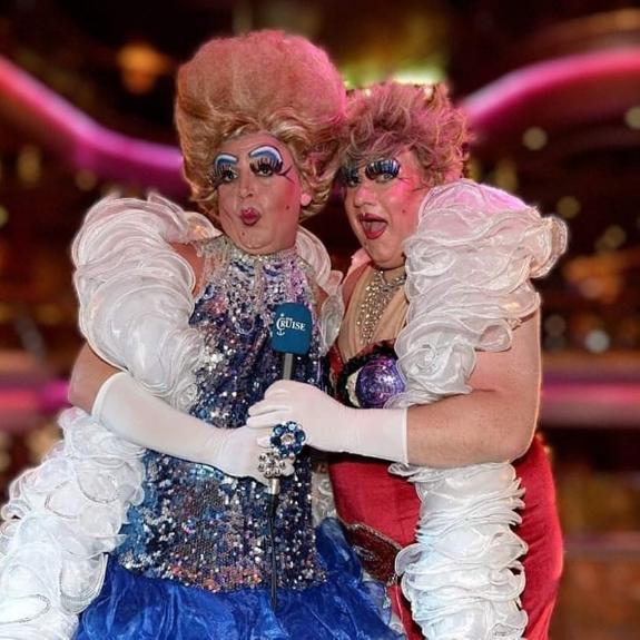 The coast's top cabaret act Dragtastic will host the online show.
