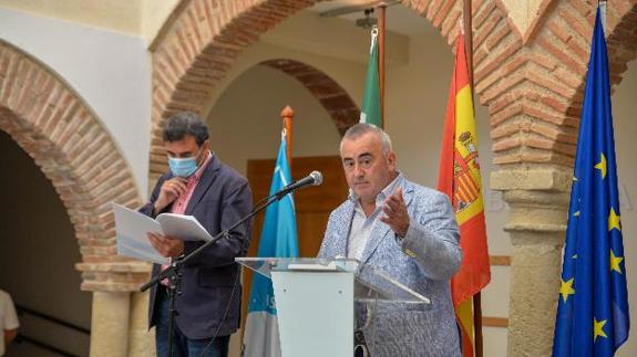 Fernando Fraile and Félix Romero, during the presentation.