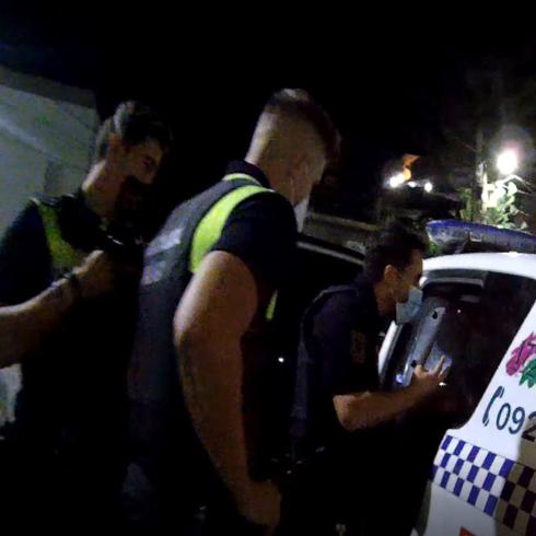 Police made three arrests.