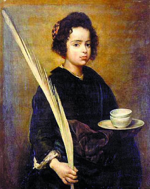 The painting of Santa Rufina.