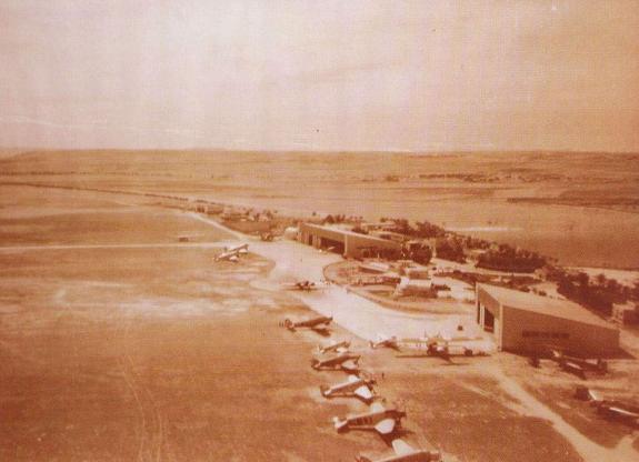 The Madrid airport in a photo dating from 1933.
