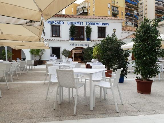 The gourmet market located in Plaza de la Independencia. 