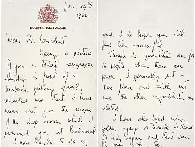 La carta de Isabel II a Eisenhower.