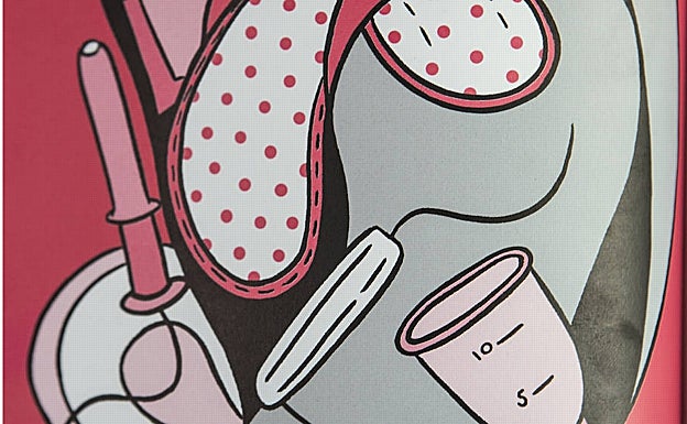 Detalle de una de las ilustraciones de María Conejo para la 'Pussypedia'.