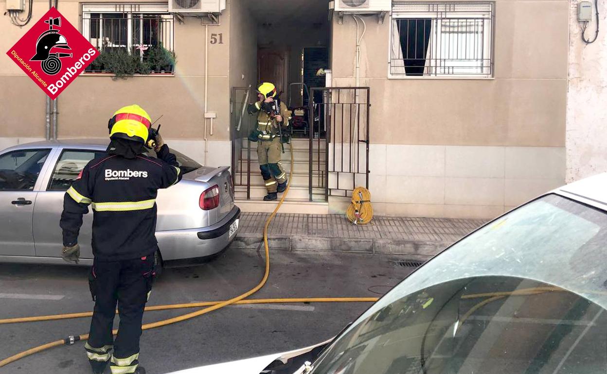 Inmueble en el que se ha producido el incendio de San Vicente. 