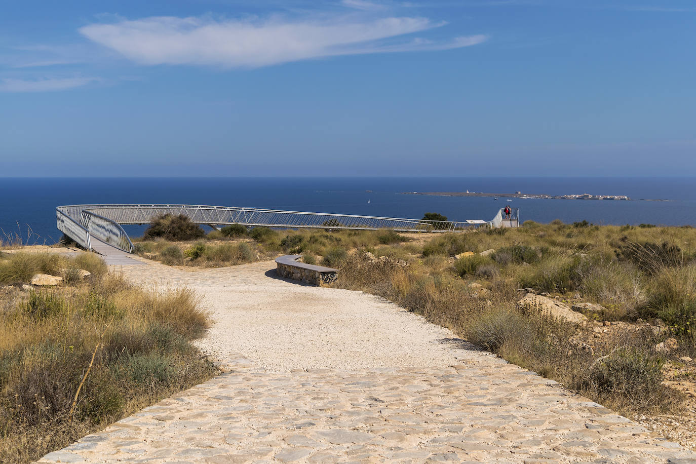 Vista desde el cabo de Santa Pola.