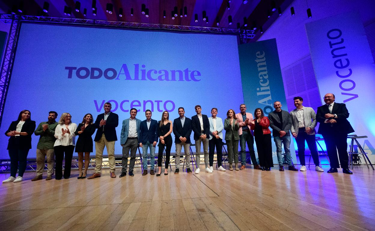 El equipo de TodoAlicante, en el acto de presentación del nuevo digital.