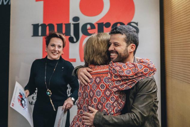 Un momento emotivo para la familia de María Andreu