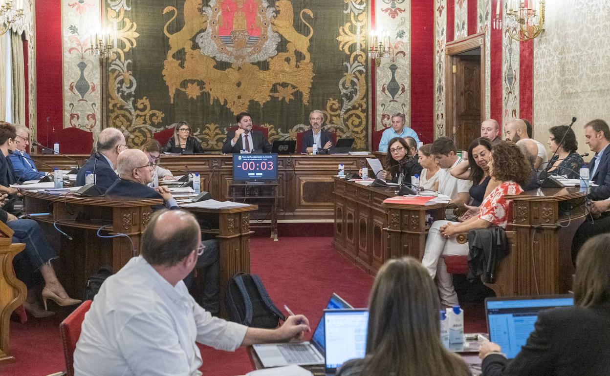 El pleno de la ciudad en una imagen de archivo. 