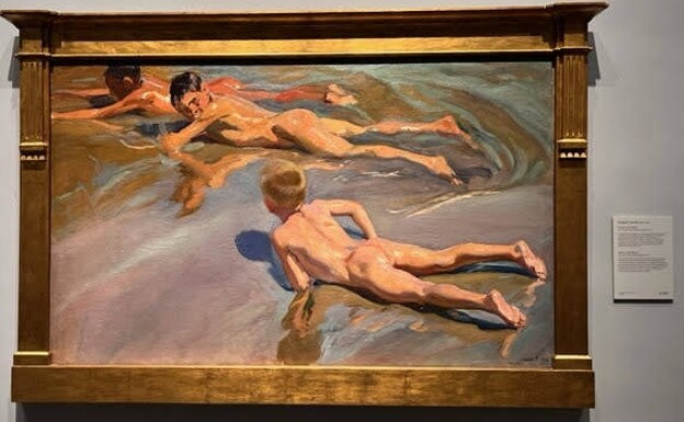 'Chicos en la Playa' una de las obras maestras de Sorolla en el Museo del Prado. 