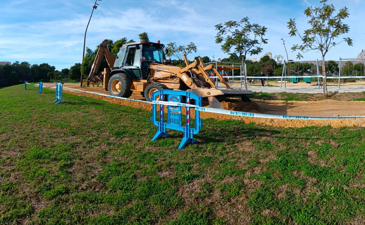Las máquinas ya están trabajando sobre el circuito de la prueba benidormense
