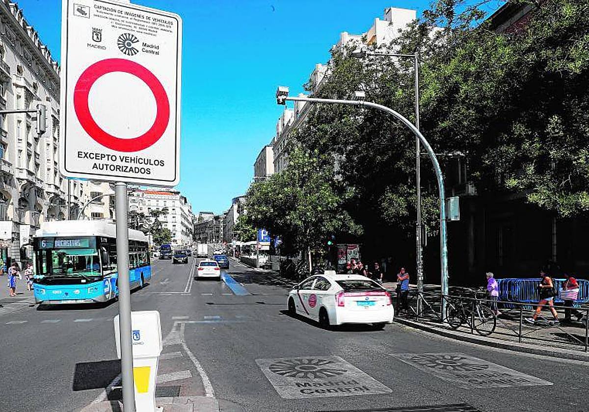 Zonas limitadas a la circulación en Madrid