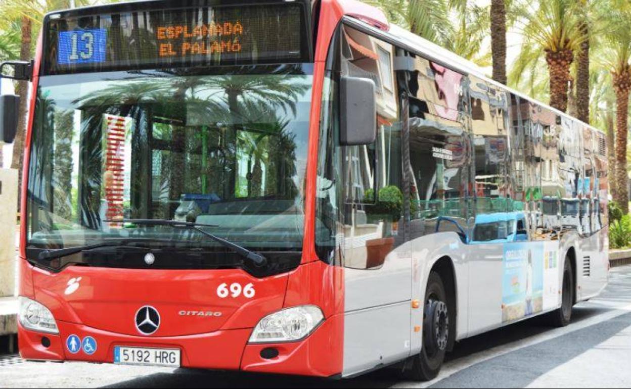 Línea de autobús urbano de Alicante.