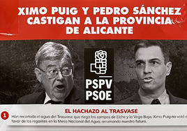 Una de las campañas anónimas denunciadas por el PSPV.