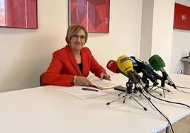 Ana Barceló, durante la presentación de la candidatura.