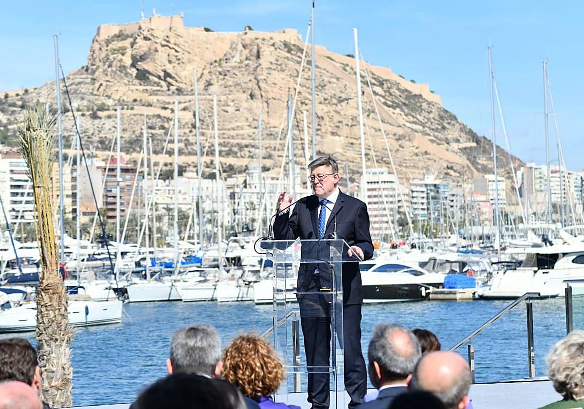 El president de la Generalitat, Ximo Puig, durante el acto de inauguración de la sede 5 del Distrito Digital
