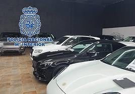 Los vehículos de alta gama incautados por la Policía Nacional en Crevillent