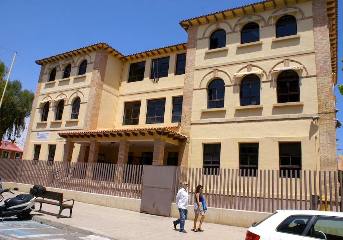 Actual ubicación del colegio Cristo de la Paz de Sant Joan d'Alacant.