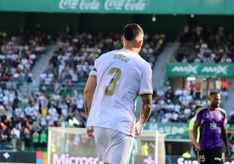 El chileno Enzo Roco, durante el partido ante el Valladolid