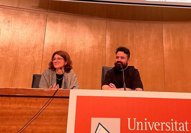 Andrea Balaguer y Fran Cánovas, profesionales de la publicidad en la UA.