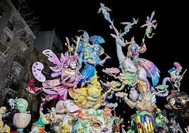 Falla Exposición-Micer Misco, obra de Llongo, ganadora del primer premio de Especial.