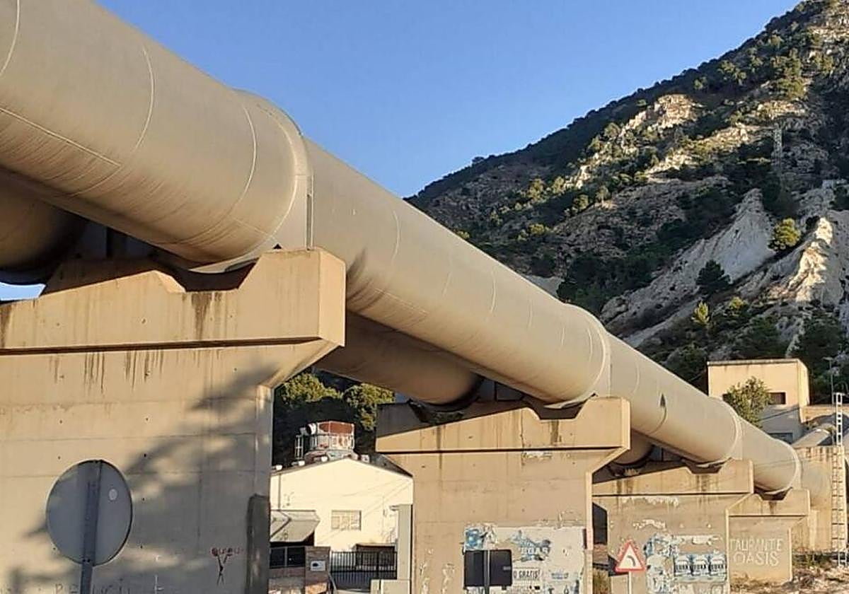 Tubería del Trasvase Tajo-Segura.