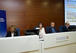 La rectora de la Universidad de Alicante, Amparo Navarro, en la jornada de mecenazgo.