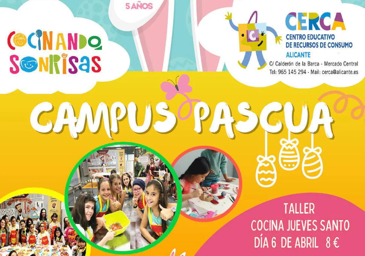 Cartel de anuncio del campus.