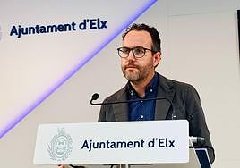 El portavoz del equipo de gobierno ilicitano, Héctor Díez.