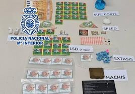 Material intervenido por la Policía en la operación.