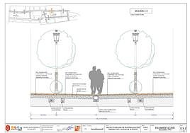 Sección de cómo quedará la calle Jorge Juan sin coches.