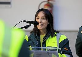 La nueva directora general de la Guardia Civil, Mercedes González, durante un evento de la Benemérita