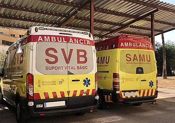Un SVB y una SAMU en imagen de archivo.