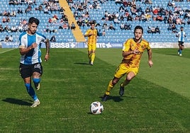 Cedrés encara a Nani en el Hércules-Lleida disputado en el Rico Pérez