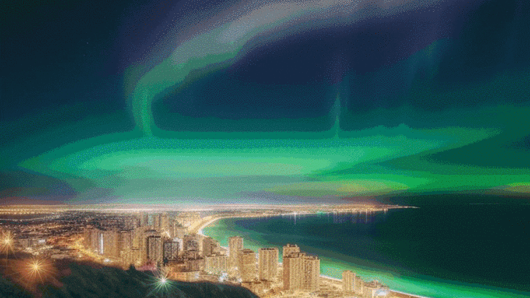 Auroras boreales y mascletàs multicolor, el Alicante que imagina la Inteligencia Artificial