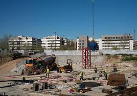 Viviendas en construcción.