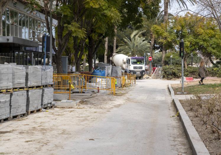 Obras de la avenida Ramón y Cajal