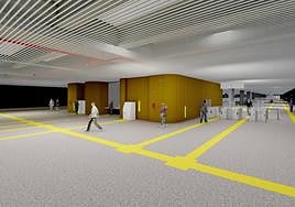 Vista por ordenador de la futura estación