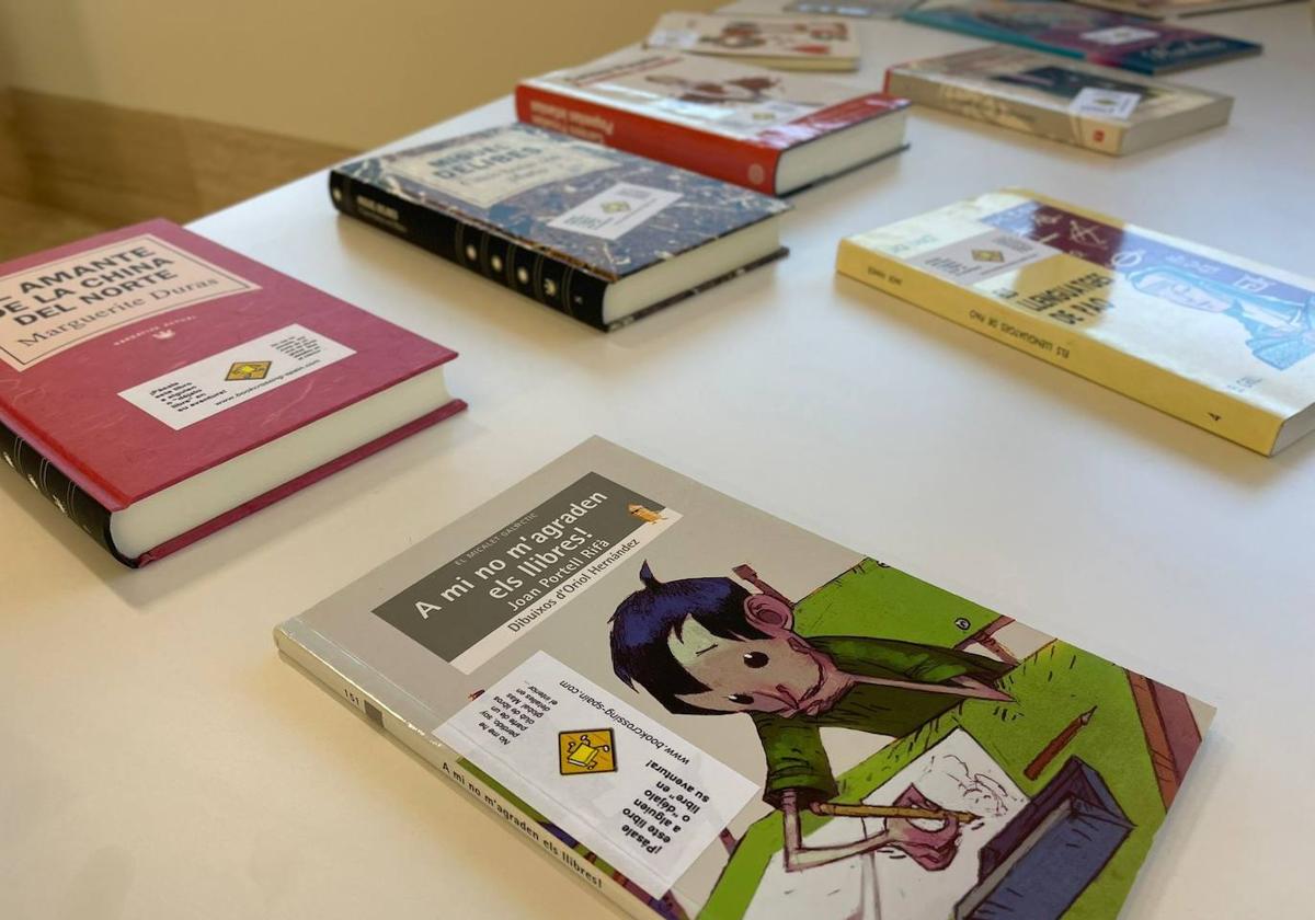 Libros que se usarán en la XIII edición de 'Bookcrossing' de Elche.