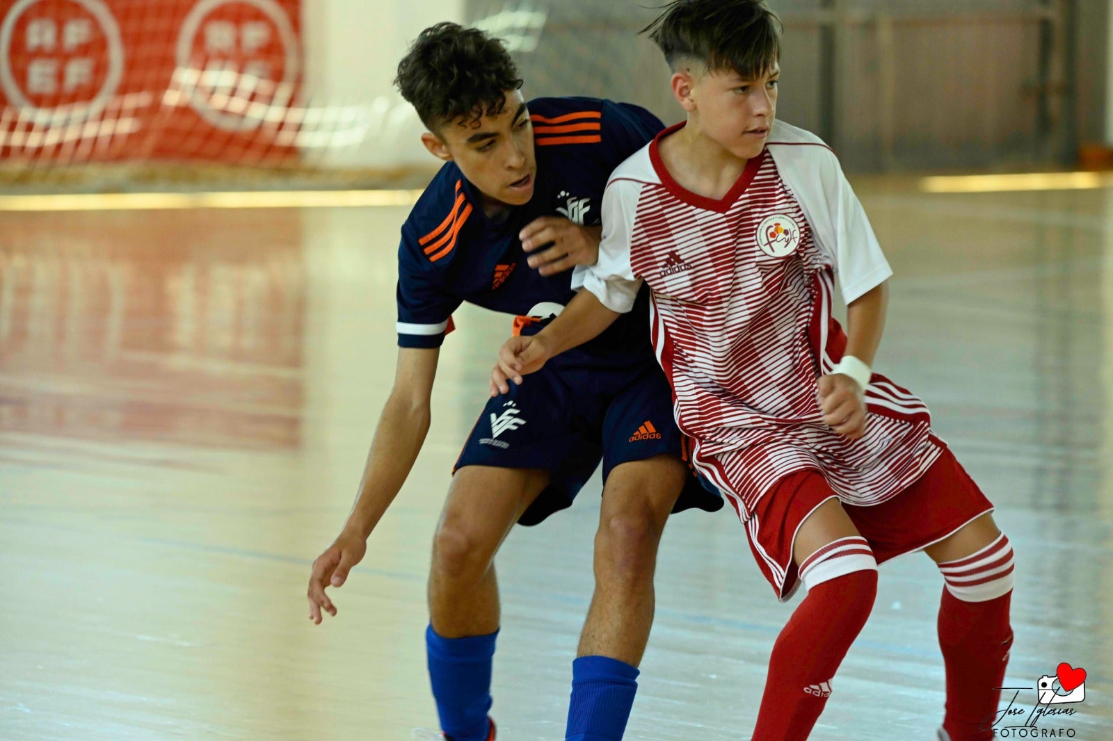 Tres de cinco de la Selección Valenciana Sub-14 de fútbol sala en el Nacional de San Javier