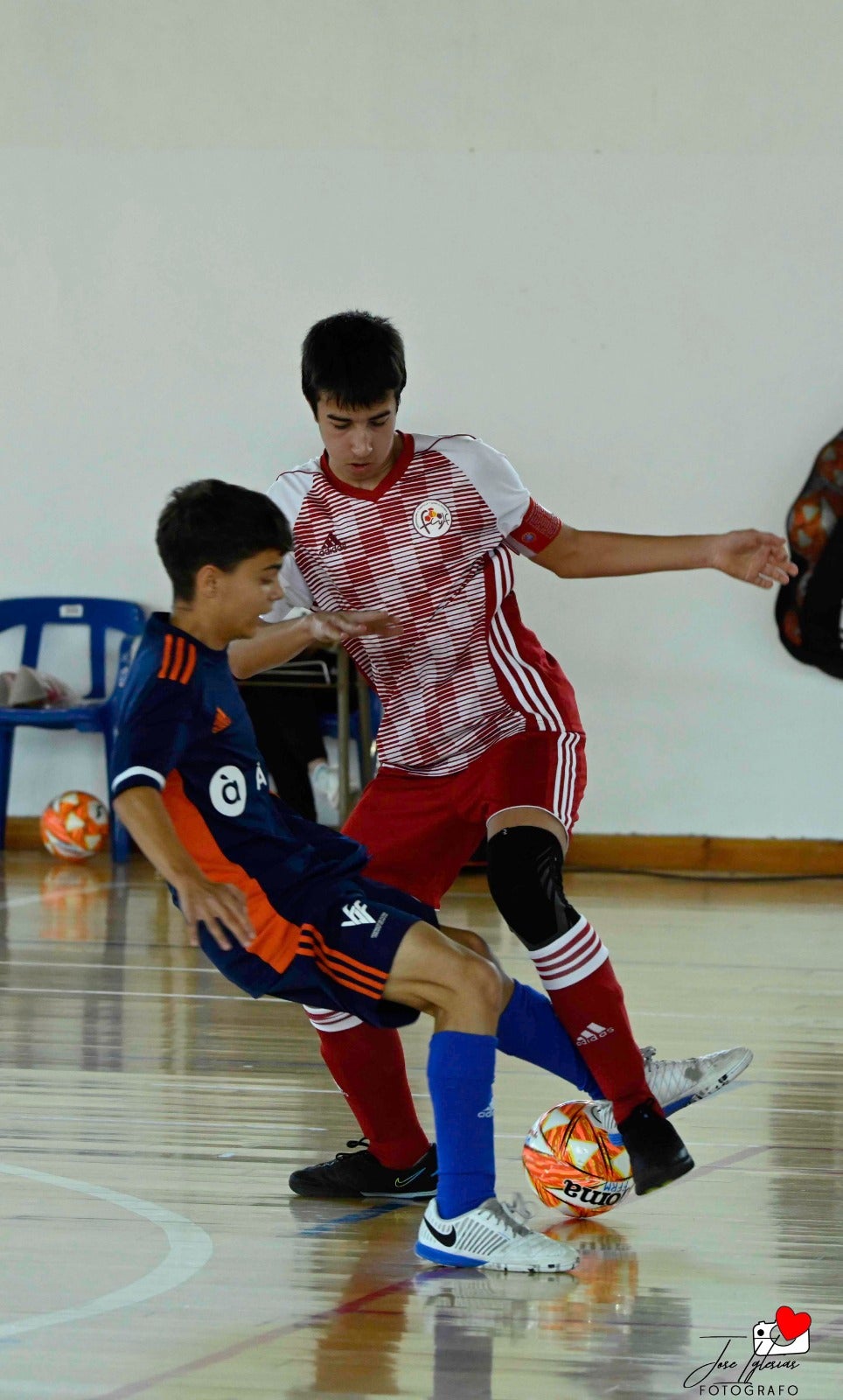 Tres de cinco de la Selección Valenciana Sub-14 de fútbol sala en el Nacional de San Javier