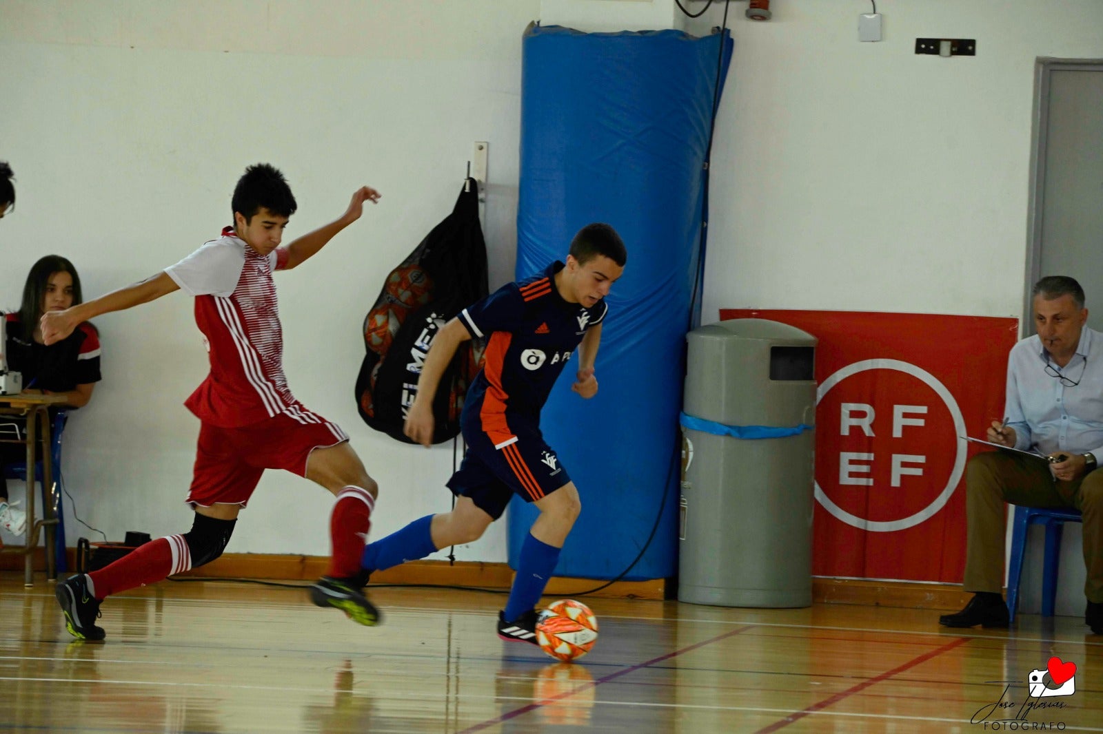 Tres de cinco de la Selección Valenciana Sub-14 de fútbol sala en el Nacional de San Javier