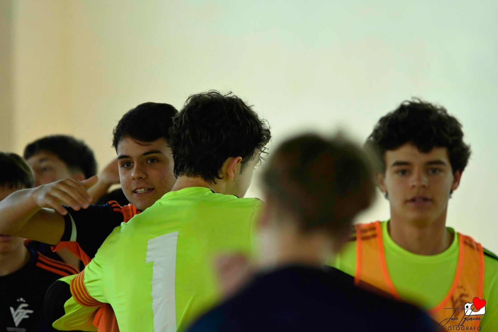 Tres de cinco de la Selección Valenciana Sub-14 de fútbol sala en el Nacional de San Javier